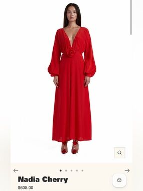 Mirae Nadia Dress in Cherry